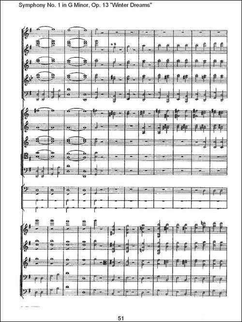 G小调第一交响曲,-Op.13-----冬天的梦幻Op.13第四乐章-二-其他谱