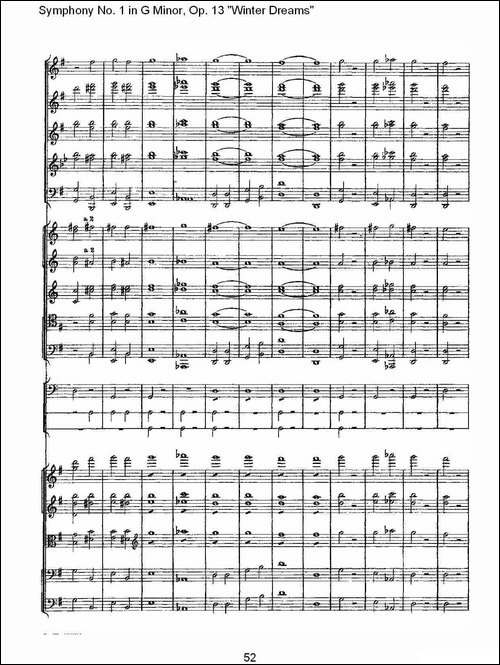 G小调第一交响曲,-Op.13-----冬天的梦幻Op.13第四乐章-二-其他谱