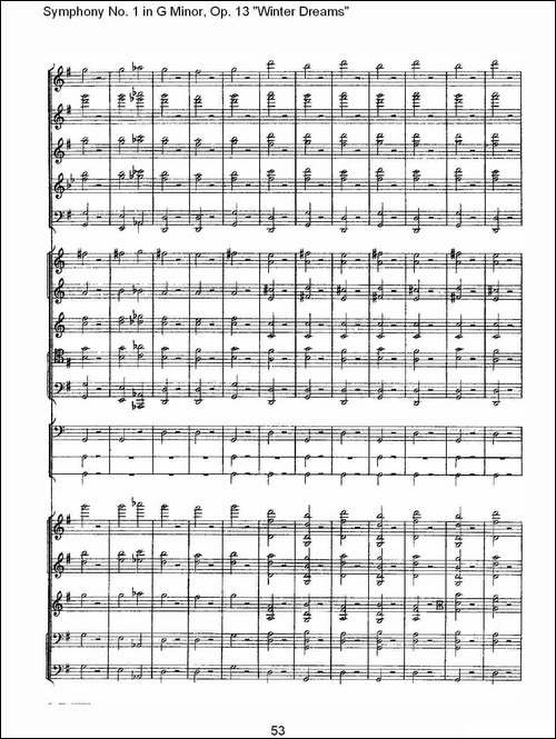 G小调第一交响曲,-Op.13-----冬天的梦幻Op.13第四乐章-二-其他谱