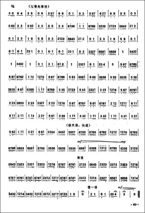 浪淘沙-潮州音乐主旋律谱-其他谱