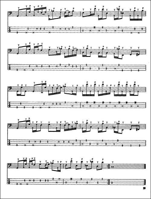 电贝司专业等级第五级-二、必弹曲目：独奏曲-其他谱