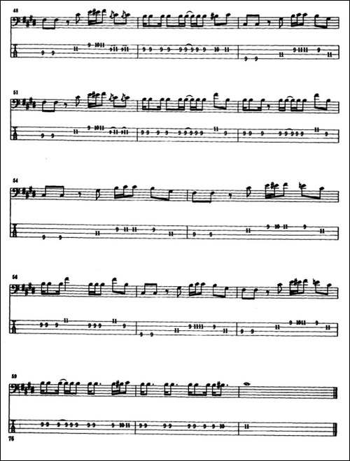 电贝司专业等级第六级-三、自选曲目-其他谱