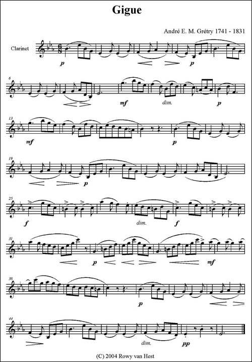 Gigue-单簧管-其他谱