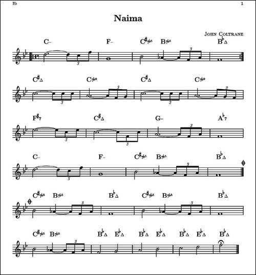 Naima-单簧管-其他谱