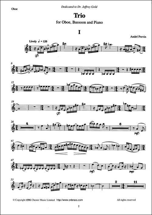 Trio-三重奏双簧管分谱-其他谱