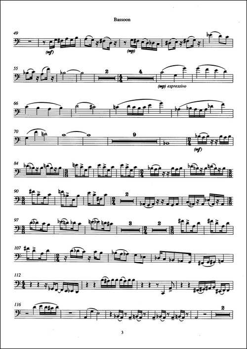 Trio-三重奏巴松分谱-其他谱