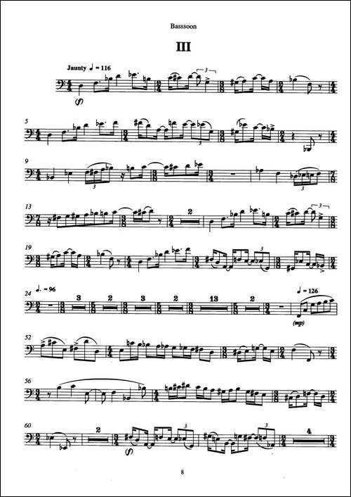 Trio-三重奏巴松分谱-其他谱