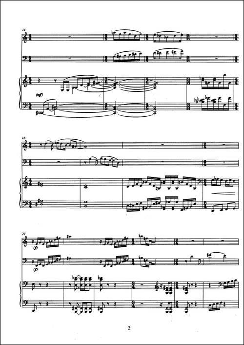Trio-巴松、双簧管与钢琴三重奏总谱-其他谱