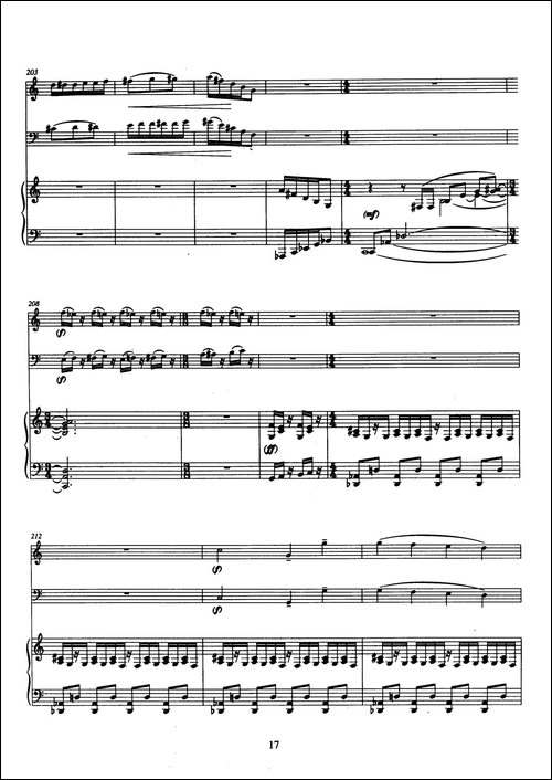 Trio-巴松、双簧管与钢琴三重奏总谱-其他谱