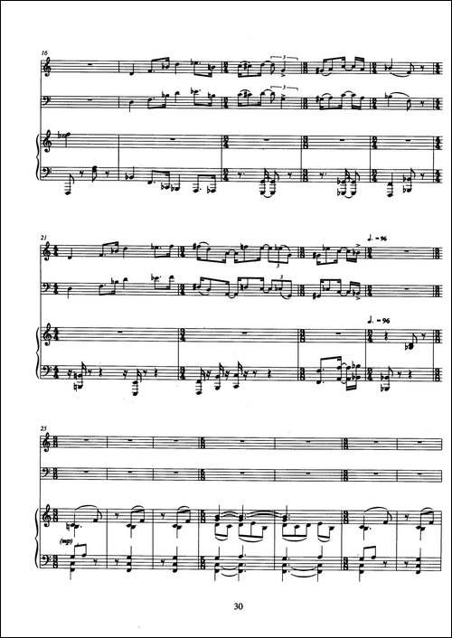 Trio-巴松、双簧管与钢琴三重奏总谱-其他谱