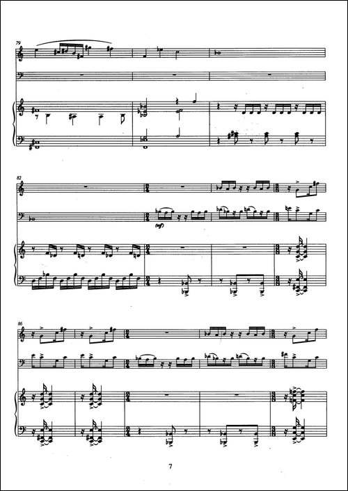 Trio-巴松、双簧管与钢琴三重奏总谱-其他谱