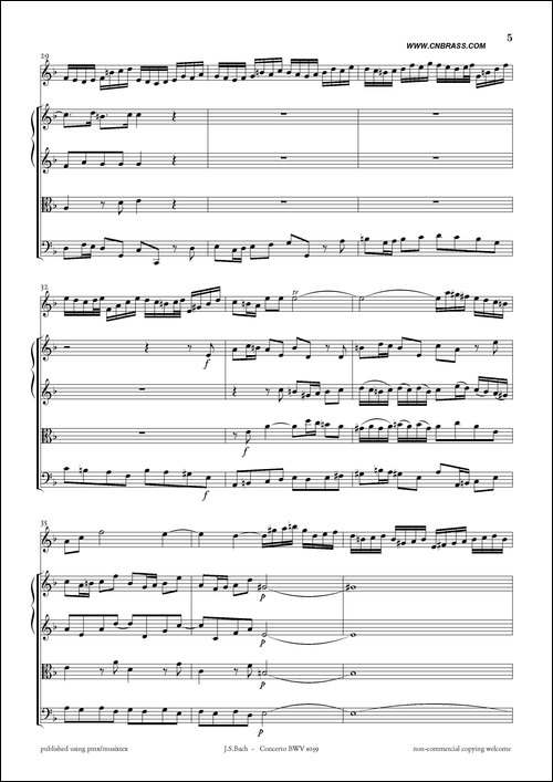 Concerto-BWV-1059-双簧管与弦乐D小调协奏曲-其他谱