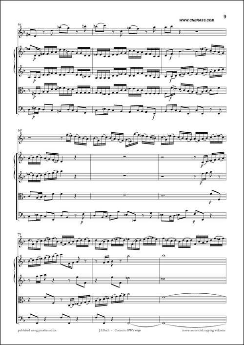 Concerto-BWV-1059-双簧管与弦乐D小调协奏曲-其他谱