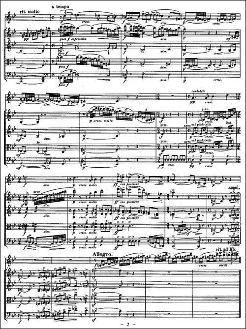 QUINTET.No1.-双簧管+弦乐五重奏第一乐章、总谱-其他谱