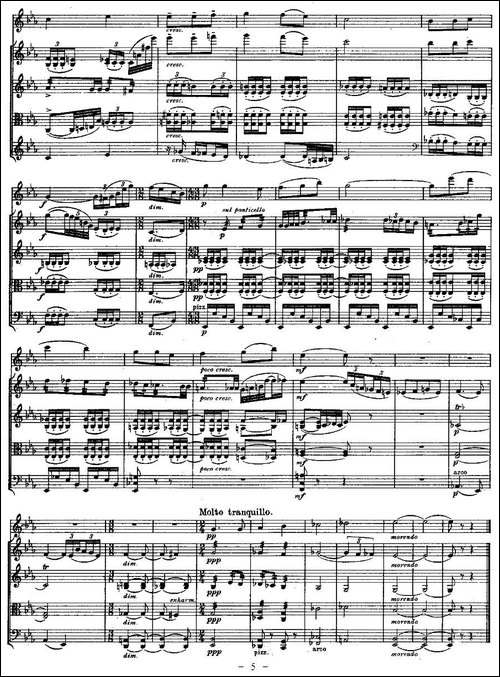 QUINTET.No2.-双簧管+弦乐五重奏第二乐章、总谱-其他谱