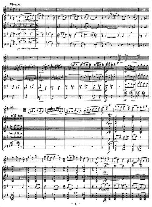 QUINTET.No3.-双簧管+弦乐五重奏第三乐章、总谱-其他谱