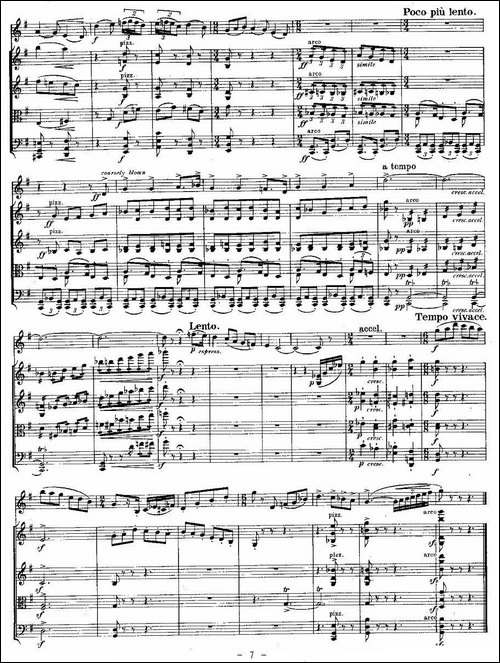 QUINTET.No3.-双簧管+弦乐五重奏第三乐章、总谱-其他谱