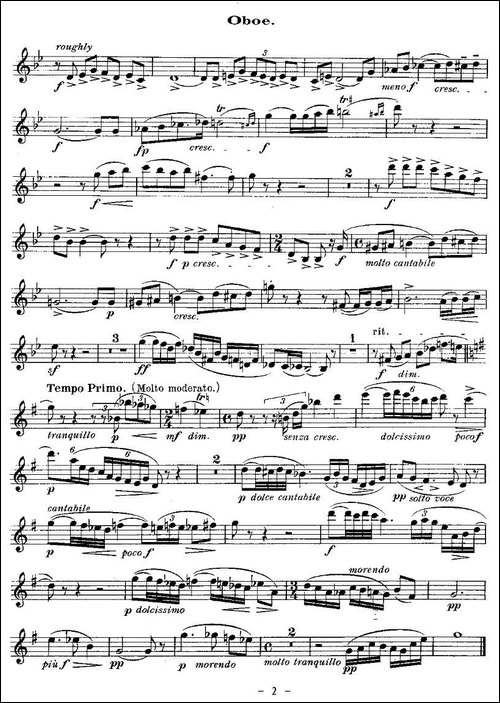 QUINTET.No1.-双簧管+弦乐五重奏、双簧管分谱-其他谱