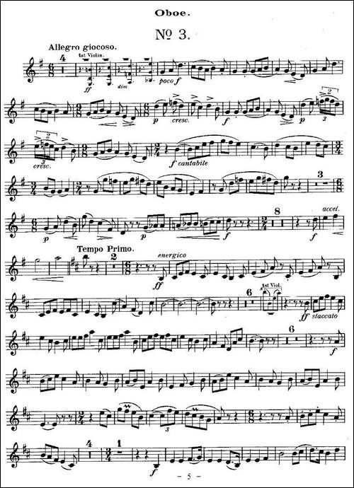 QUINTET.No1.-双簧管+弦乐五重奏、双簧管分谱-其他谱