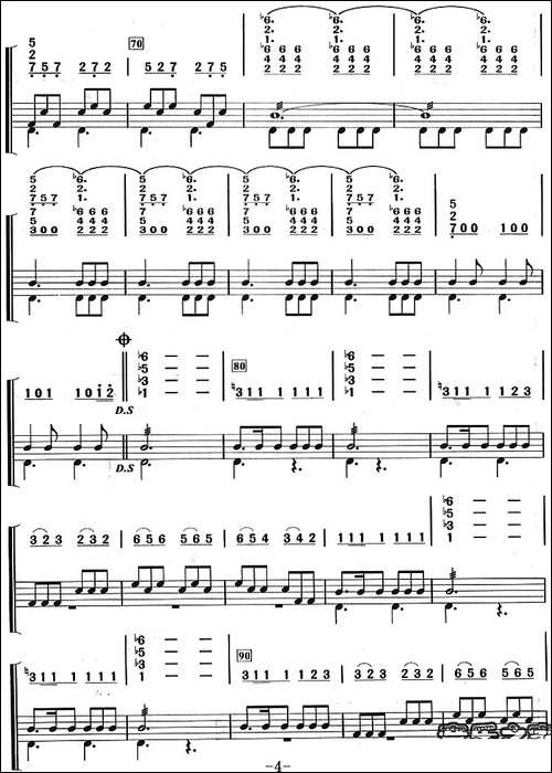 轻骑兵序曲-架子鼓、主旋律+鼓谱-其他谱