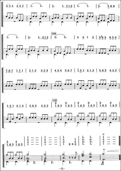 轻骑兵序曲-架子鼓、主旋律+鼓谱-其他谱