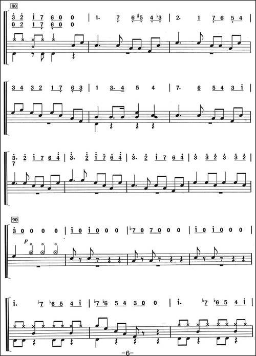 鲁斯兰与柳德米拉序曲-架子鼓、主旋律+鼓谱-其他谱