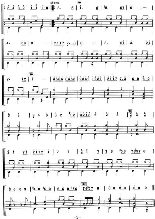 匈牙利舞曲第5号-架子鼓、主旋律+鼓谱-其他谱