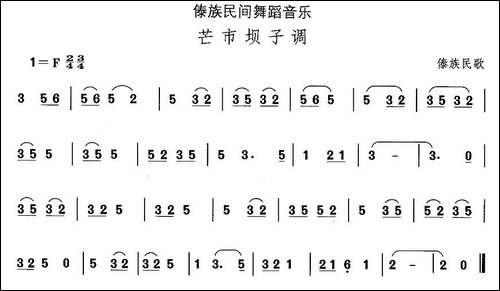 中国民族民间舞曲选-十四、傣族舞蹈：芒市坝子-其他谱