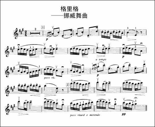 挪威舞曲-萨克斯谱