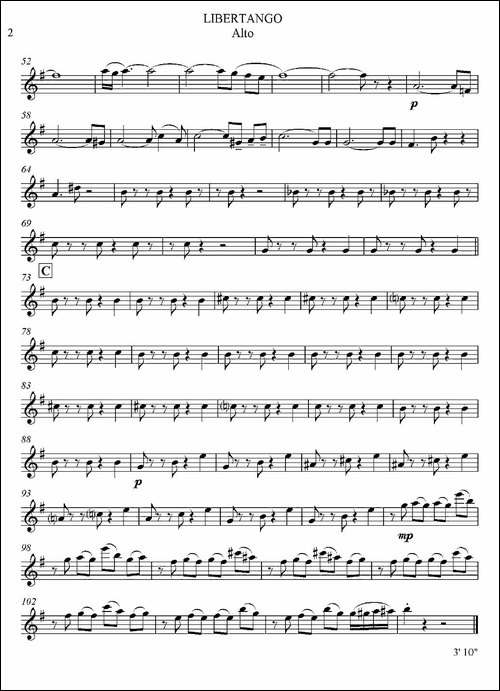 LIBERTANGO-探戈灵魂-四重奏之中音萨克斯分谱-萨克斯谱