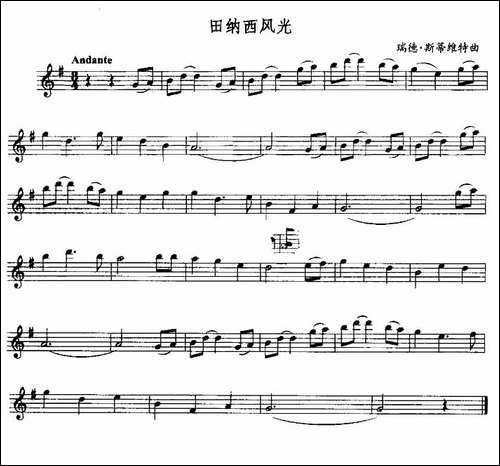 田纳西风光-吉他谱
