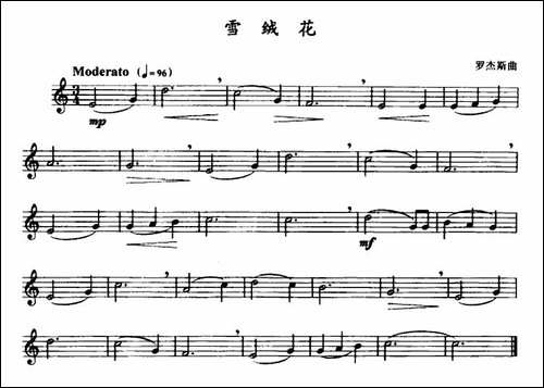雪绒花-电影《音乐之声》插曲--吉他谱