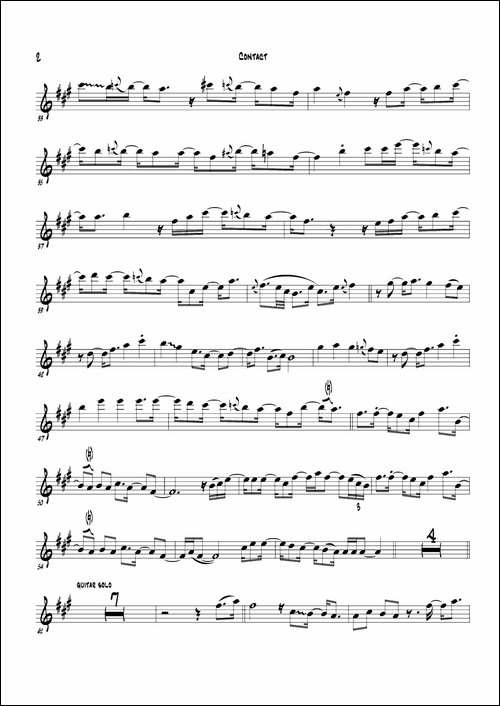 Contac-Bb-PART-萨克斯谱