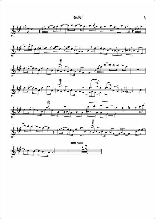 Contac-Bb-PART-萨克斯谱