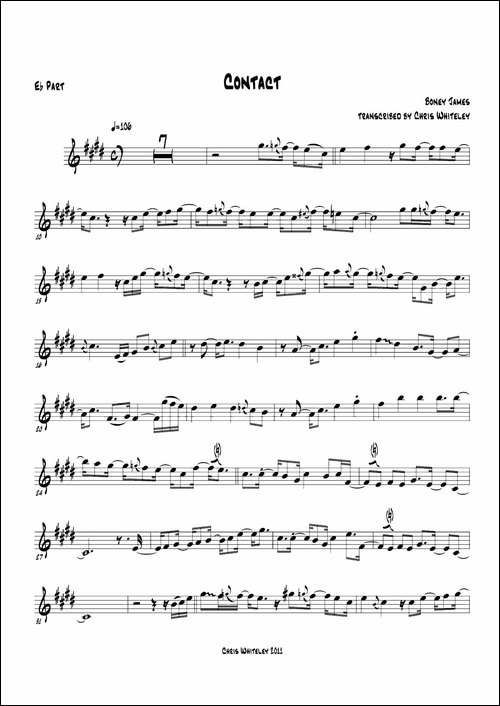 Contact-Eb-PART-萨克斯谱