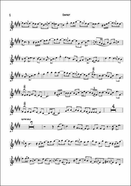 Contact-Eb-PART-萨克斯谱