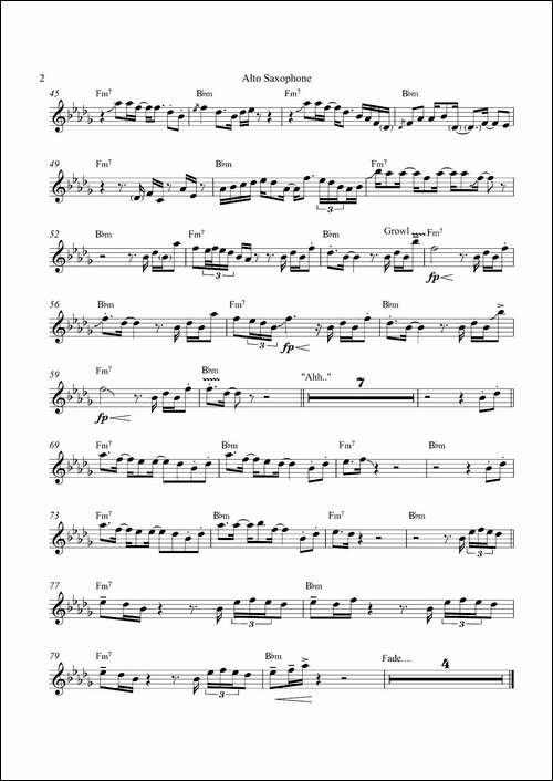 Easy-Come-Easy-Go-中音萨克斯-萨克斯谱