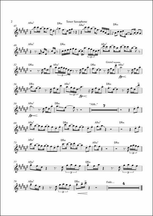 Easy-Come-Easy-Go-次中音萨克斯-萨克斯谱