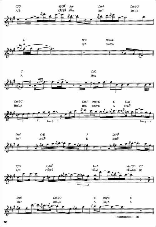 Faces-Of-The-Heart-中音萨克斯-萨克斯谱