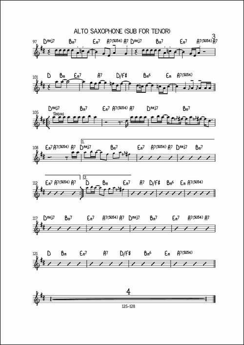 GrazinInhe-Grass-中音萨克斯-萨克斯谱