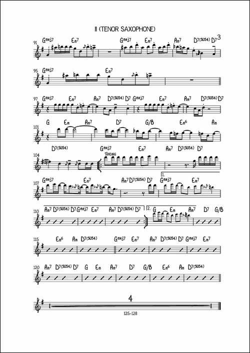 GrazinIn-The-Grass-次中音萨克斯-萨克斯谱