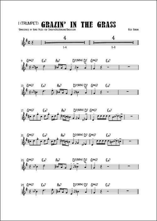 GrazinIn-The-Grass-萨克斯谱