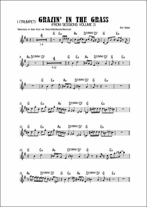 GrazinIn-The-Grass-I-TRUMPET-萨克斯谱