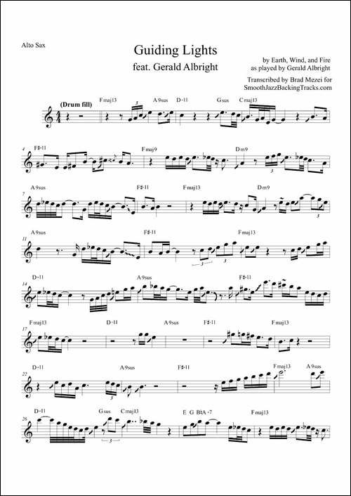 Guiding-Lights-中音萨克斯-萨克斯谱