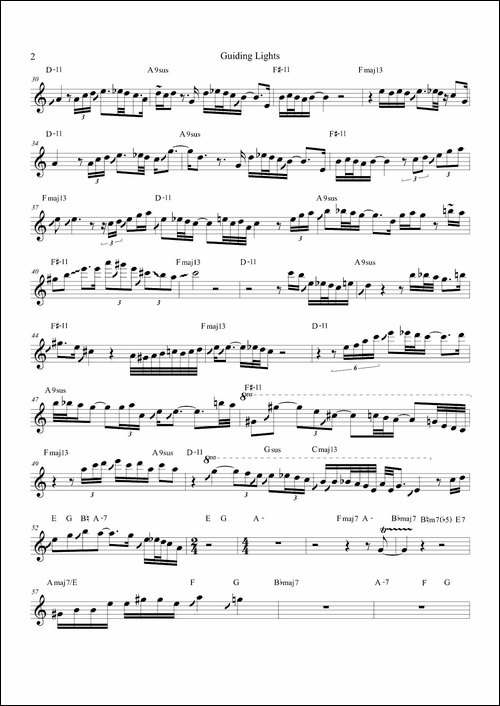 Guiding-Lights-中音萨克斯-萨克斯谱