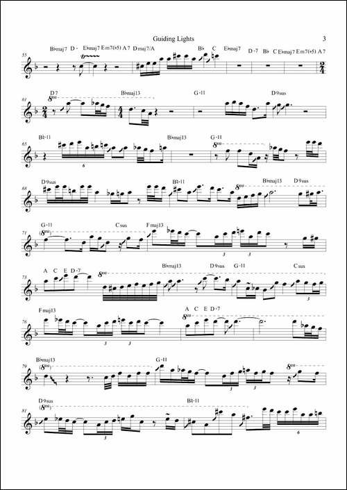 Guiding-Lights-次中音萨克斯-萨克斯谱