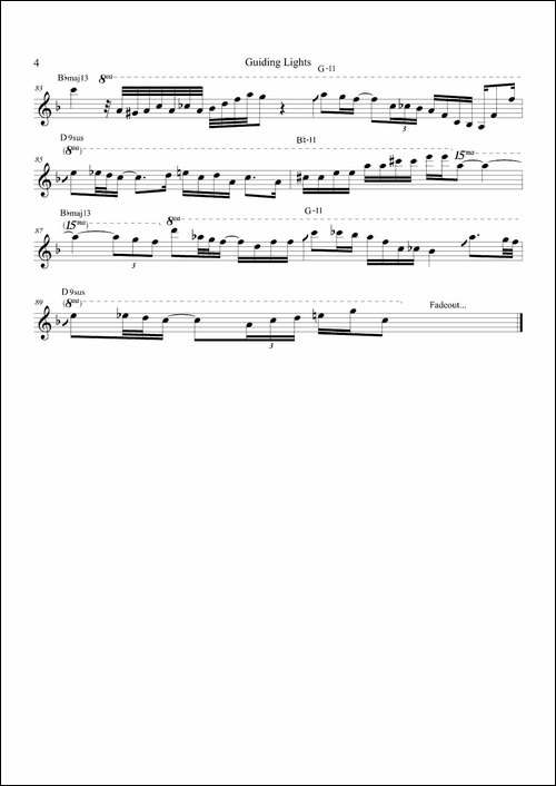 Guiding-Lights-次中音萨克斯-萨克斯谱
