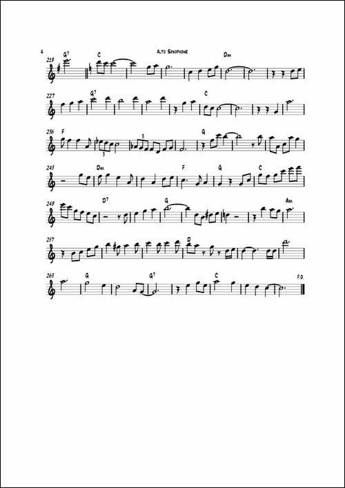 Happy-Christmas-中音萨克斯-萨克斯谱