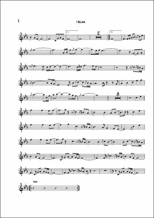 I-Believe-次中音萨克斯-萨克斯谱