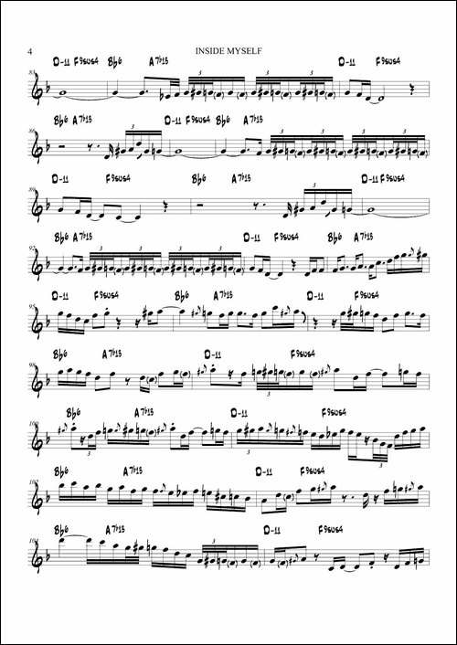 In-side-My-self-高音萨克斯-萨克斯谱